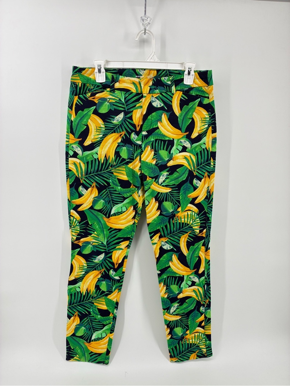 TALL Old Navy Green & Yellow Tropical Banana Print Leggings